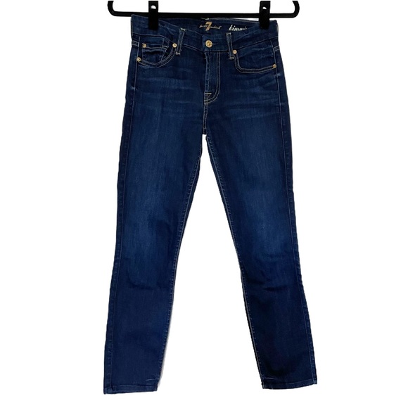 7 For All Mankind Denim - 7 For All Mankind Kimmie Skinny Dark Wash Denim Jeans Size 26